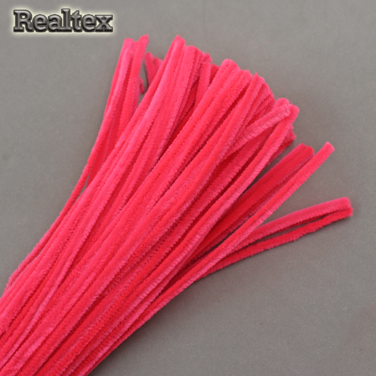 Проволока "Синель" RS для творчества d-6мм 30см (100шт) цв.603 ярко-розовый