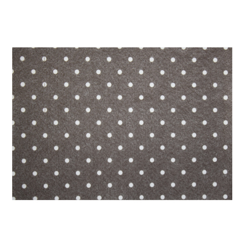 Фетр с рисунком 1мм "горох" цв.YF 690 коричневый