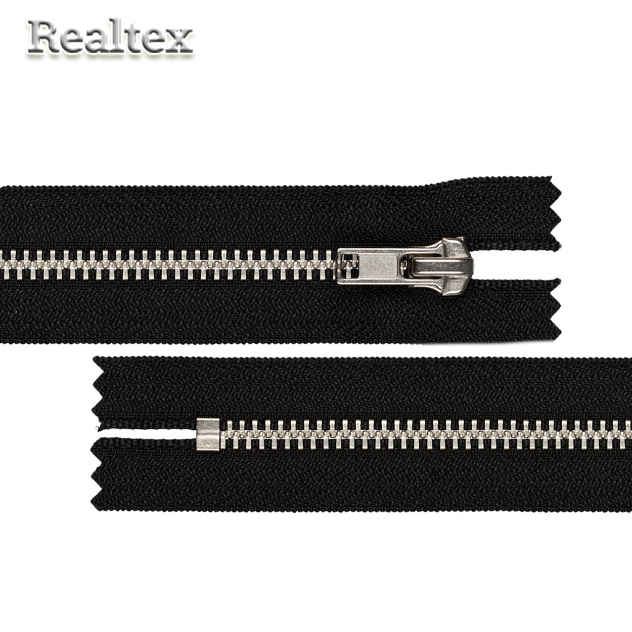 Молния металл Т.5 ZIP 5N 1замок 90см "Gamma" разъемная цв.никель/310 чёрный