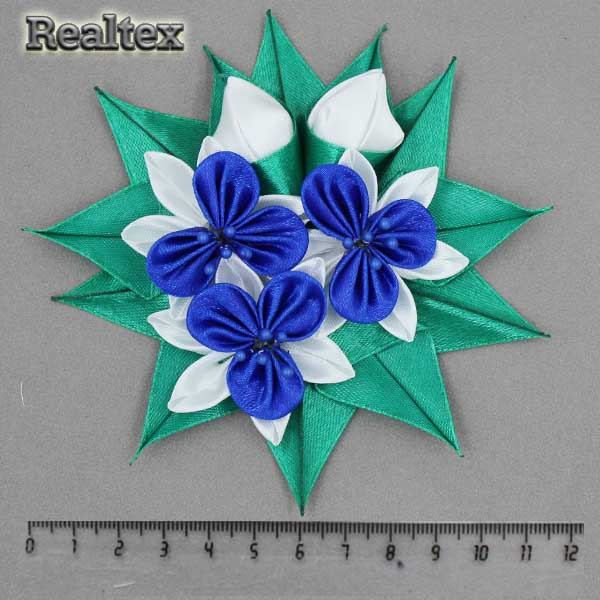 Украшение ручной работы №222 цв.3086/белый