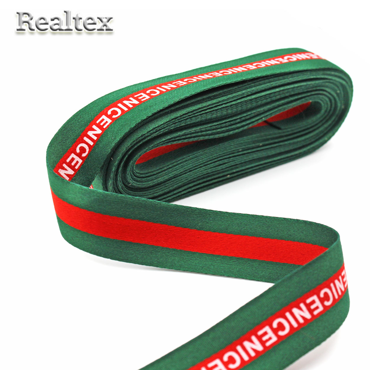 Тесьма лампасная Realtex полиэстер 30мм NICE (9м) цв.зеленый