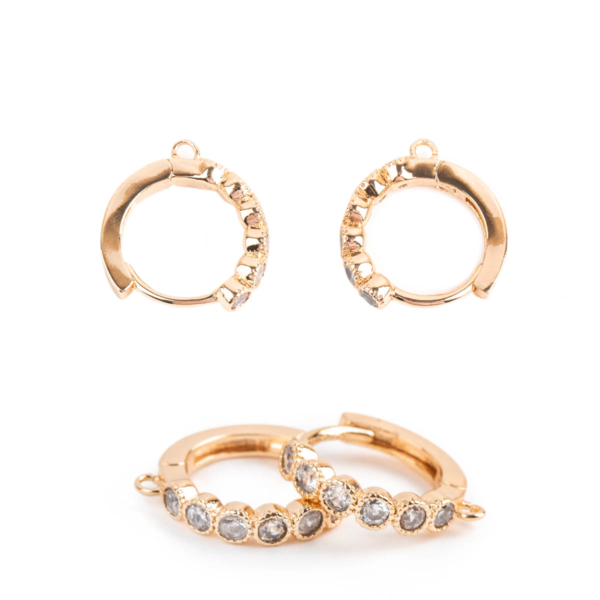 Швензы для серег "Zlatka" FMK-H19 (2шт) цв.02 золото