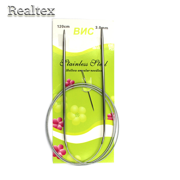 Спицы металл круговые на тросике Реалтекс 120см №3,0 (10шт) 
