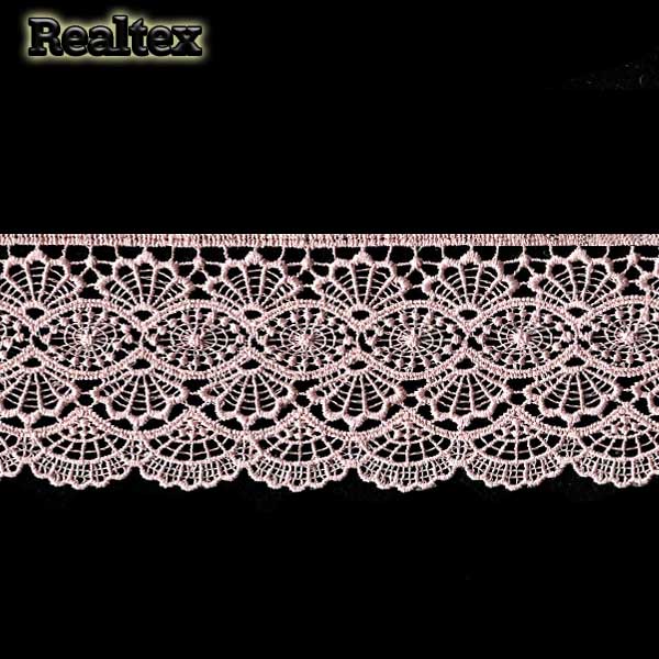 Кружево  гипюр  Realtex  70мм LF-6046/T6406 цв.361 пудровый  