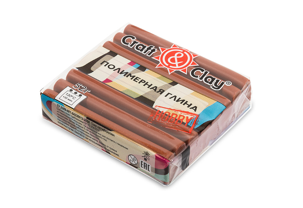 Полимерная глина CCH "Craft&Clay" (52гр) цв.1058 корица