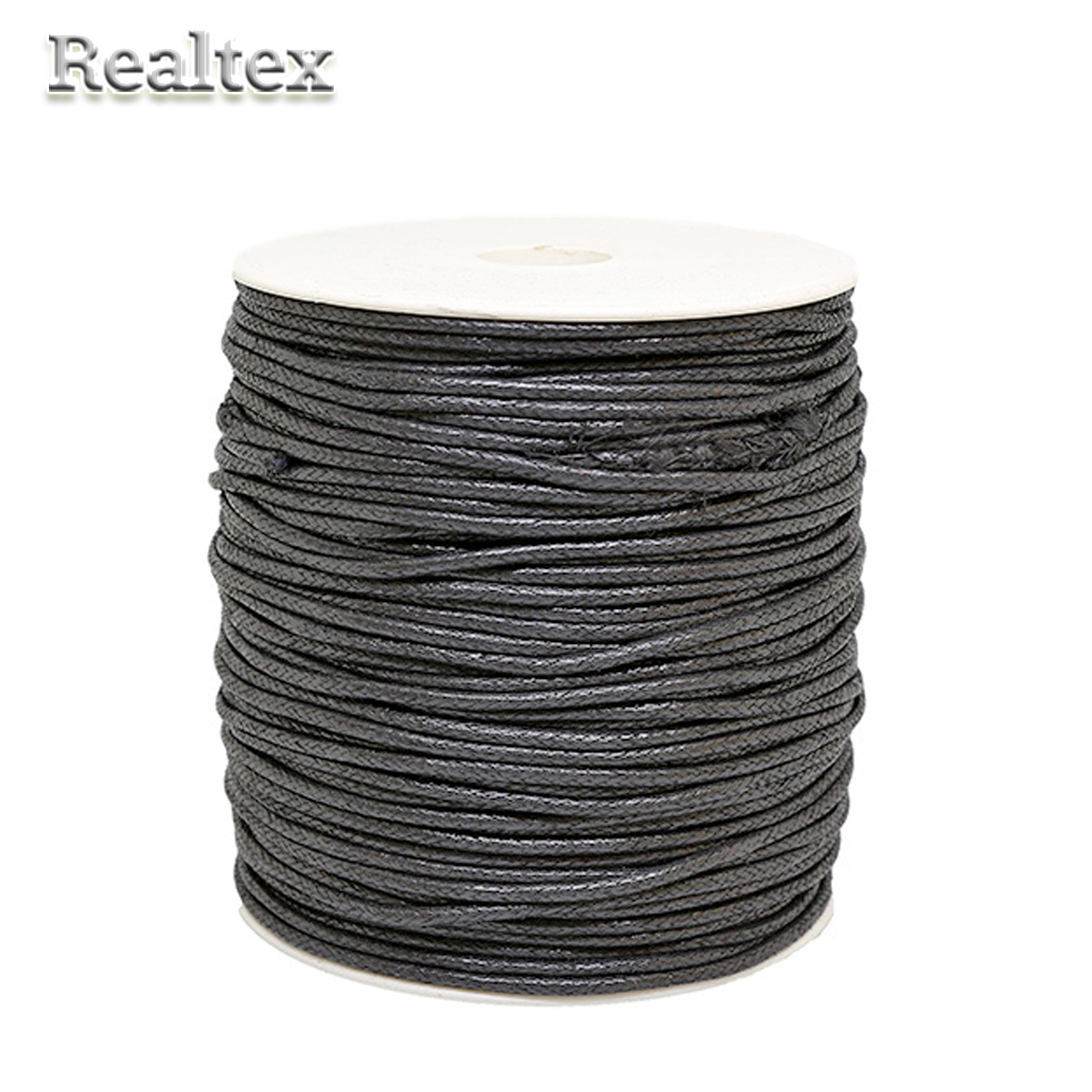 Шнур вощенный 2мм 0371-9000 цв.С301 т.серый