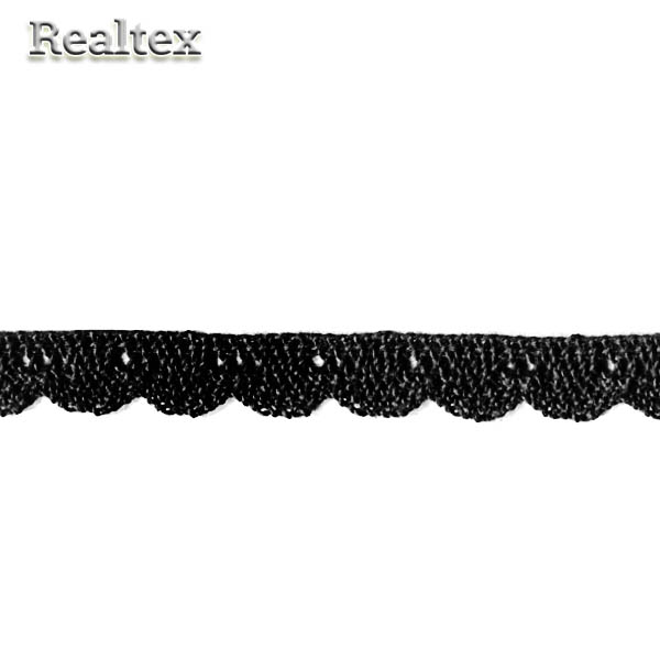 Кружево вязаное  13мм 13.01.103 цв.26 черный