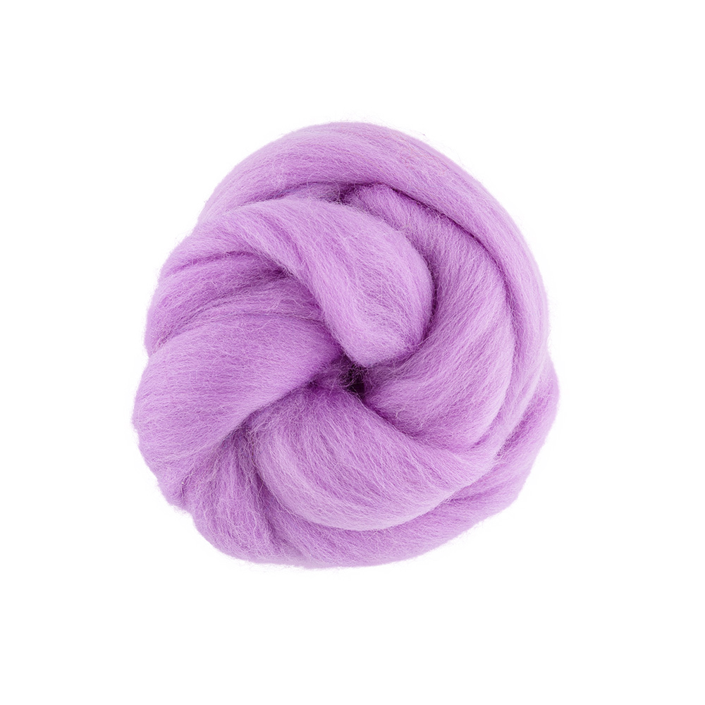 Шерсть для валяния TFS-050 полутонкая (50гр) цв.1756 светлая фиалка
