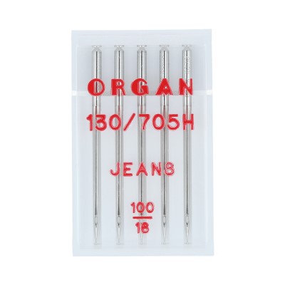 Иглы БШМ ORGAN для джинсы №100 в пенале