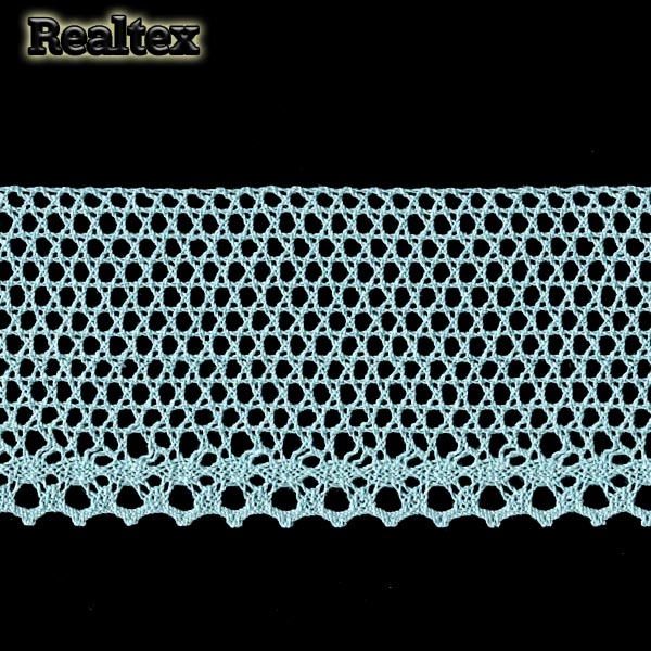 Кружево вязаное  80мм 80.01.145 (25м) цв.19 мята