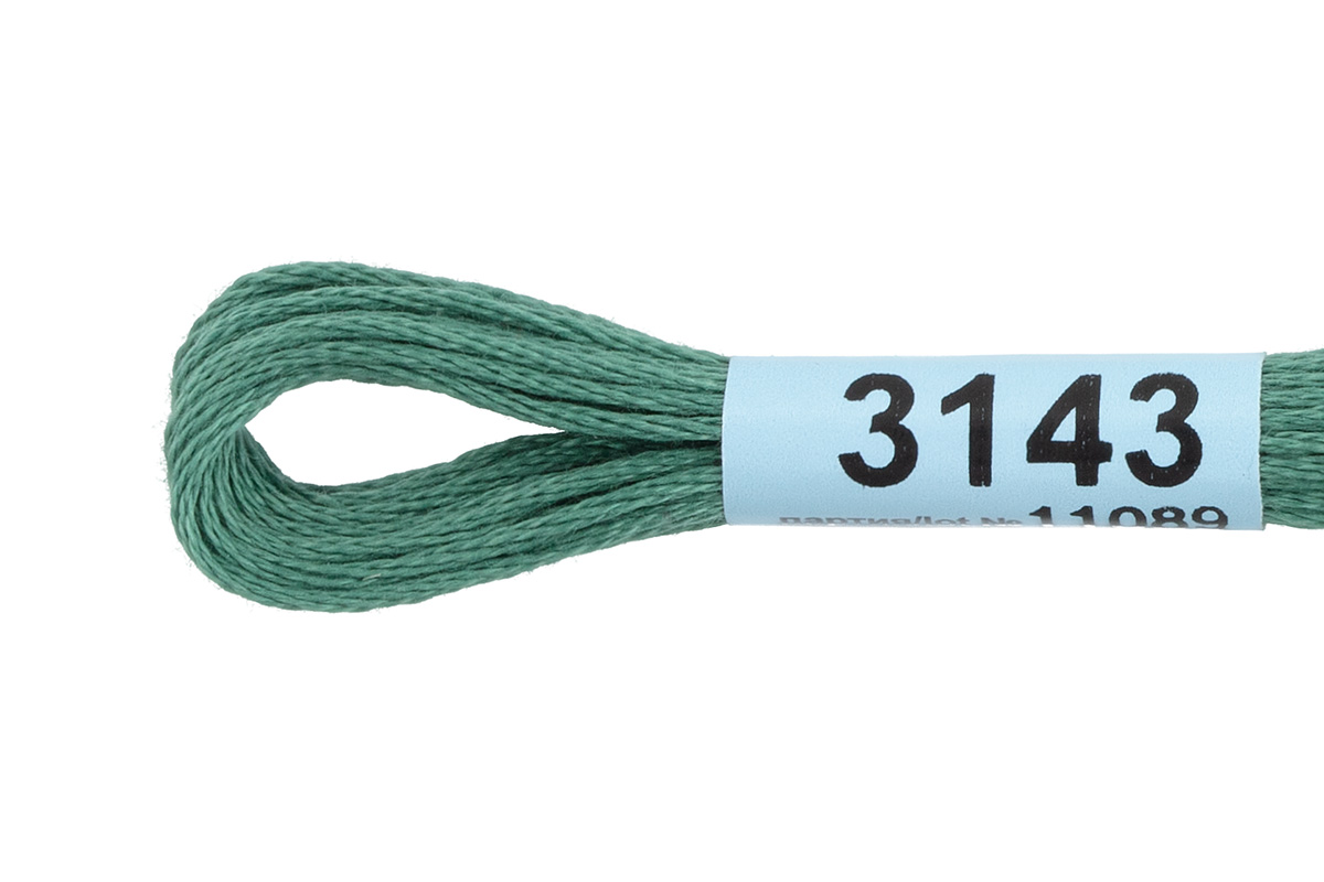 Мулине "Гамма" цв.3143 серо-зеленый