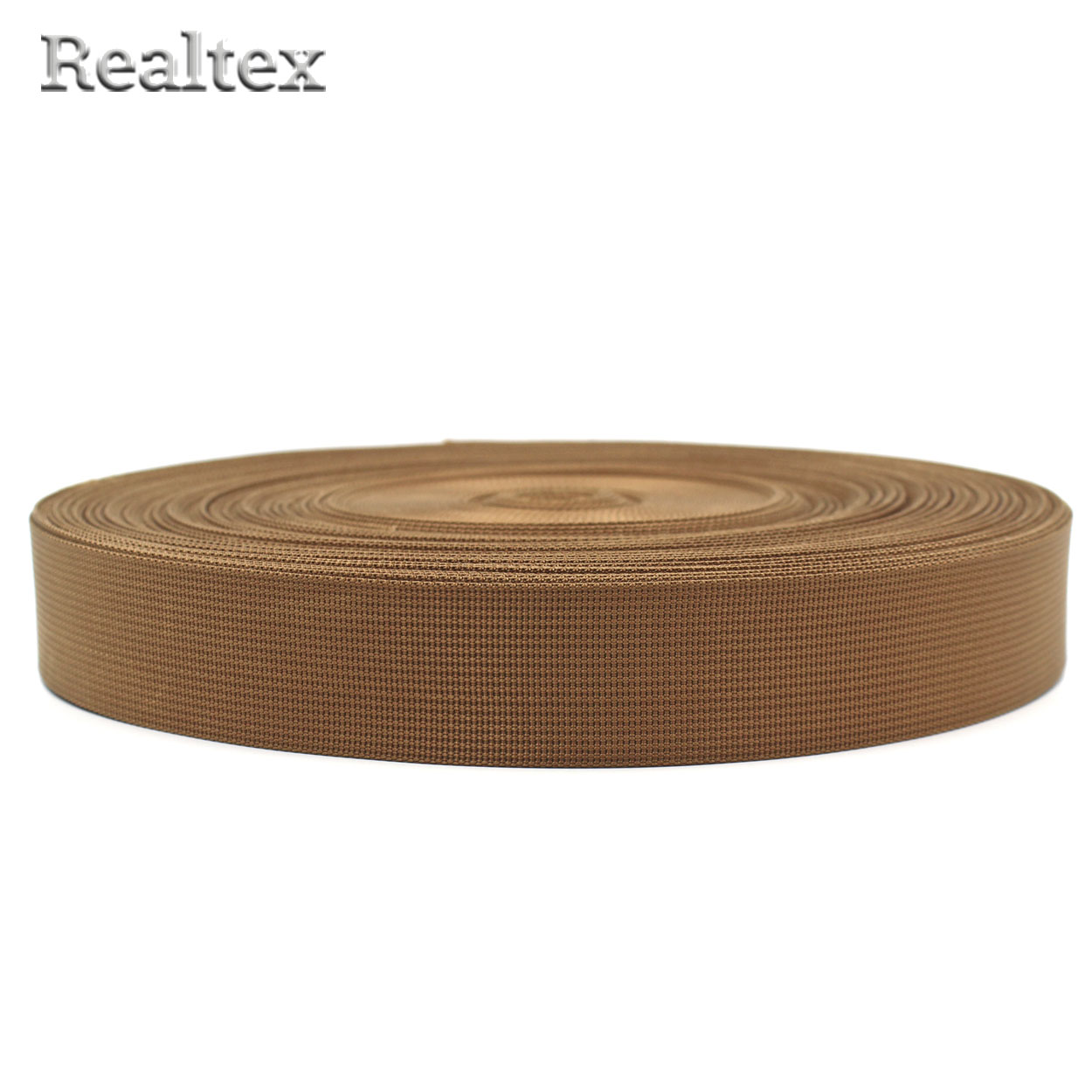  Лента ременная Realtex Premium 38мм (45,7м) цв.22 светло-коричневый