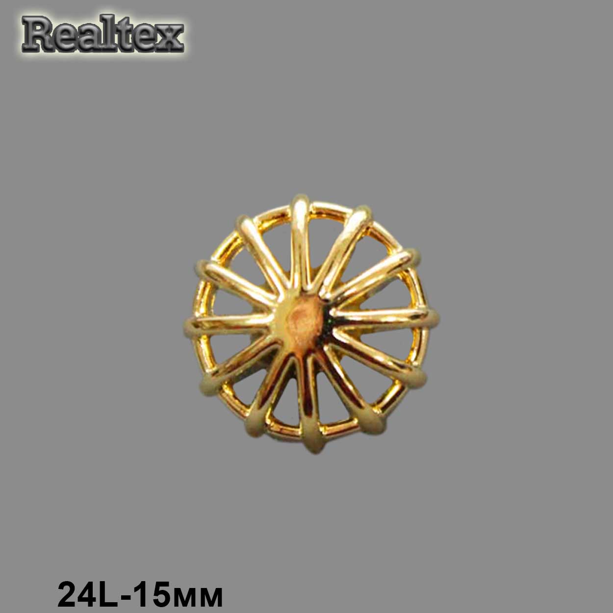 Пуговицы LA 1367 24L (144шт) цв.G 