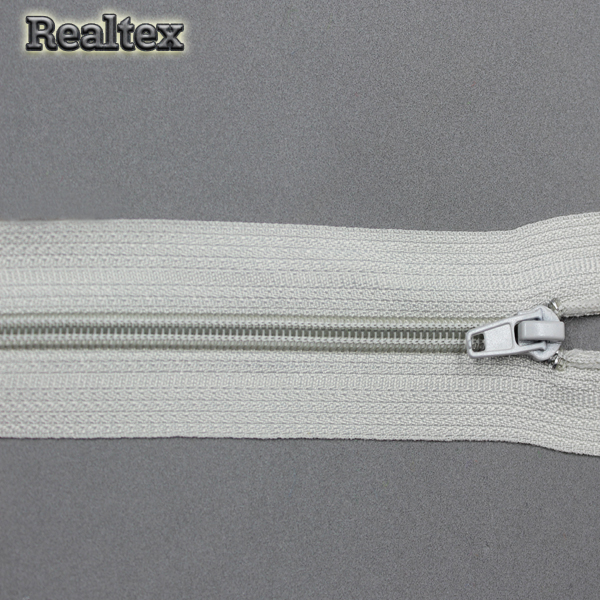 Молния витая Т.4 20см неразъемная замок автомат цв.310 серый