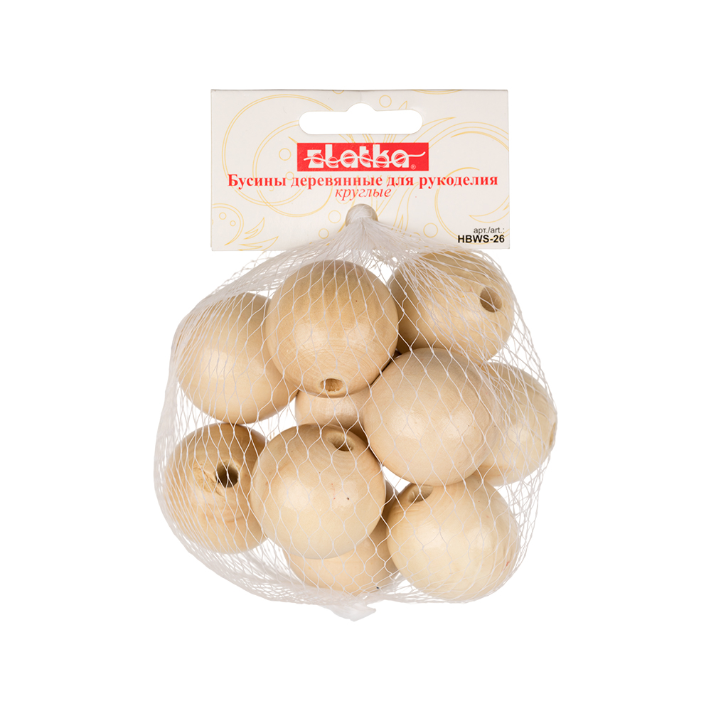 Бусины декоративные деревянные HBWS-26 