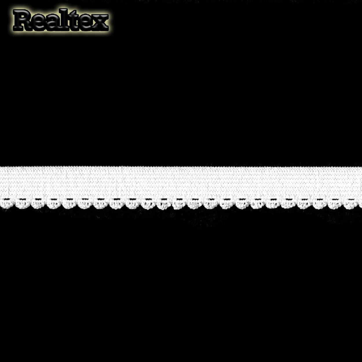 Резинка бельевая Realtex 2087 11мм (50м) цв.белый