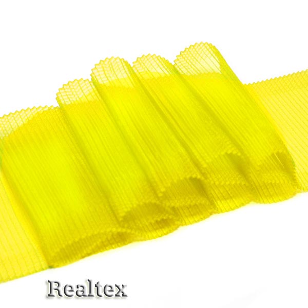 Лента капроновая 110мм 1692 (гофре) цв.02 желтый 