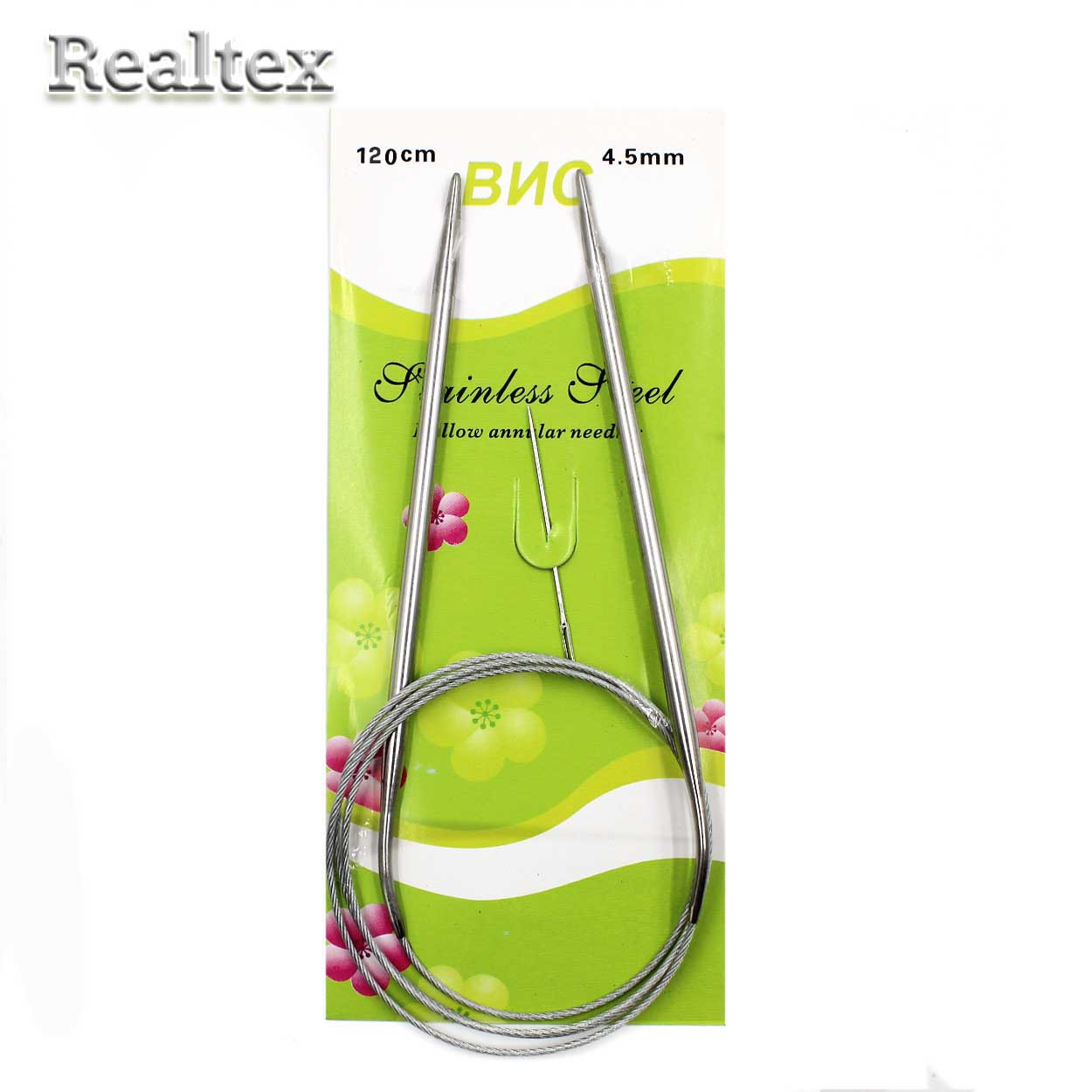 Спицы металл круговые на тросике Реалтекс 120см №4,5 (10шт) 