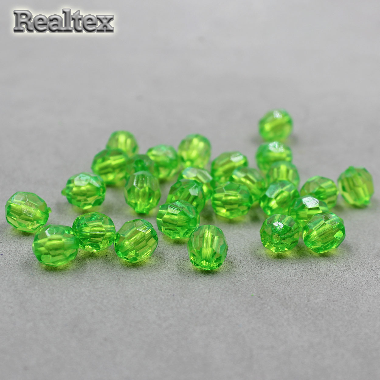 Бусины акриловые 3241 10мм (100гр) цв.10 зелёный