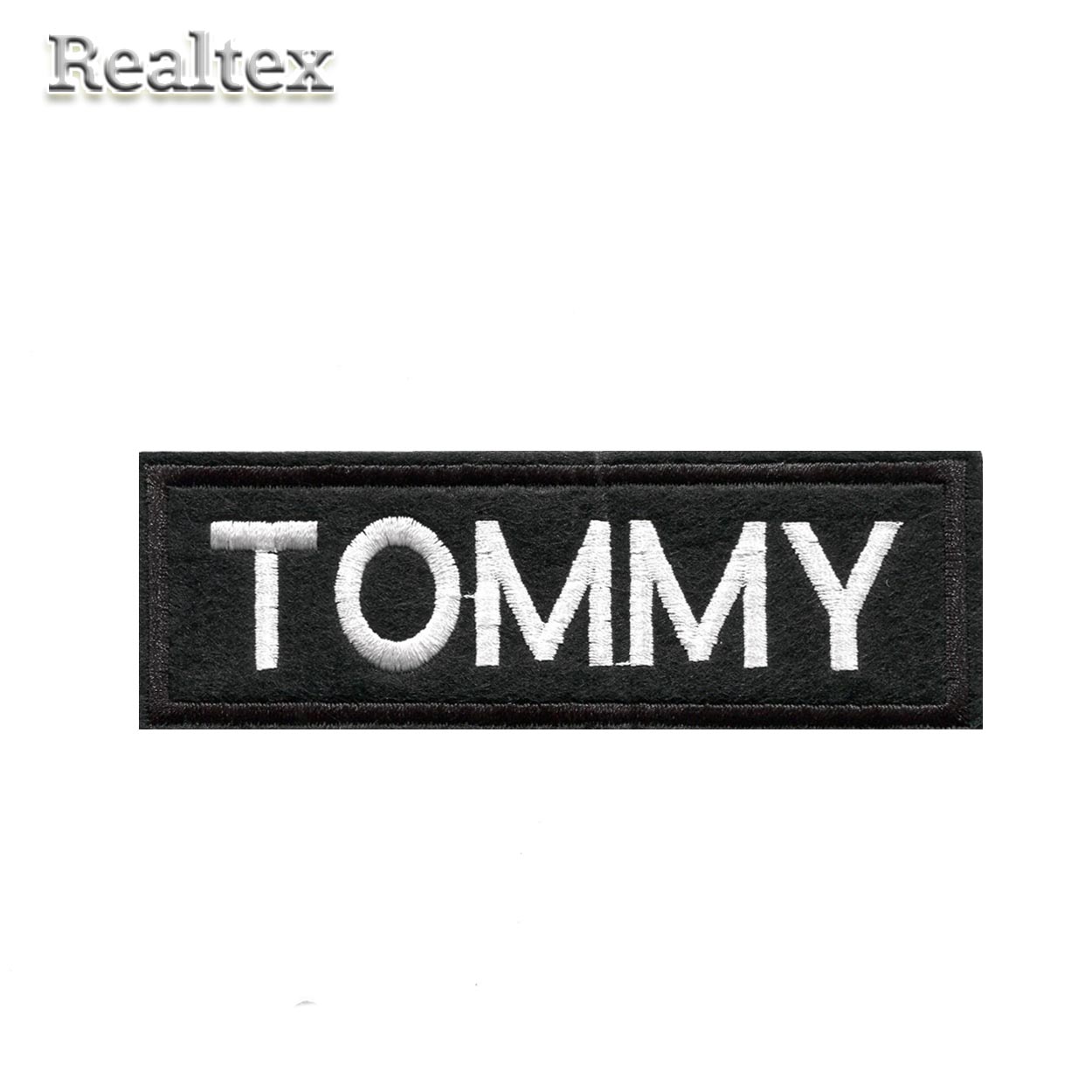  Термоаппликации Realtex RT-184 "TOMMY" цв.черный/белый