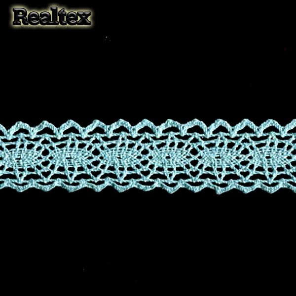 Кружево вязаное  25мм 25.01.079 цв.19 мята