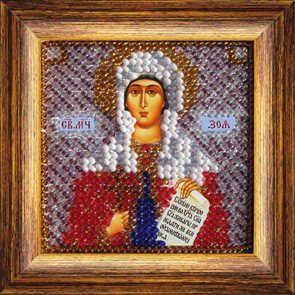 Рисунок на ткани (Вышивальная мозаика) 4069 "Св.Прпд.Зоя Вифлиемская"