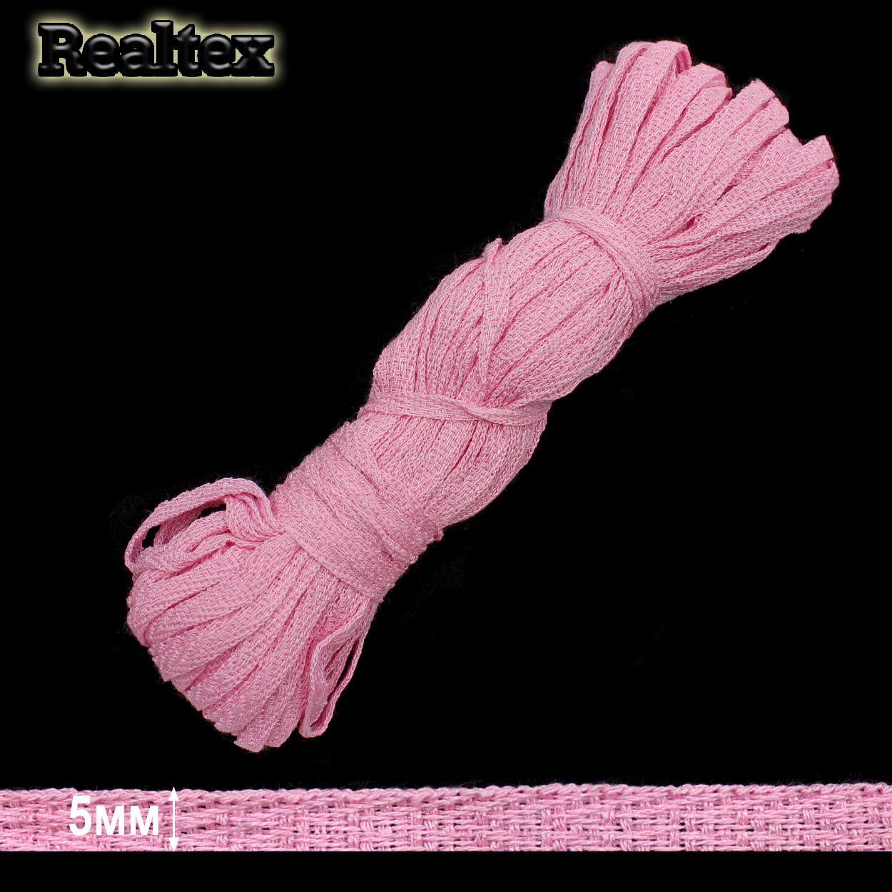 Тесьма киперная  5мм 3865 (25м) цв.09 розовый