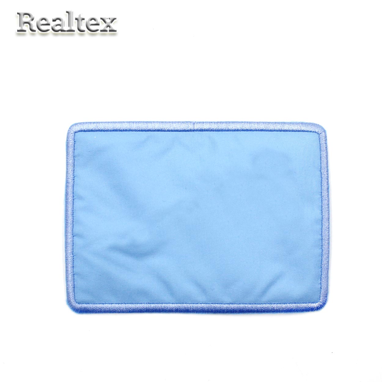 Термоаппликации 012 "Прямоугольник" цв.голубой