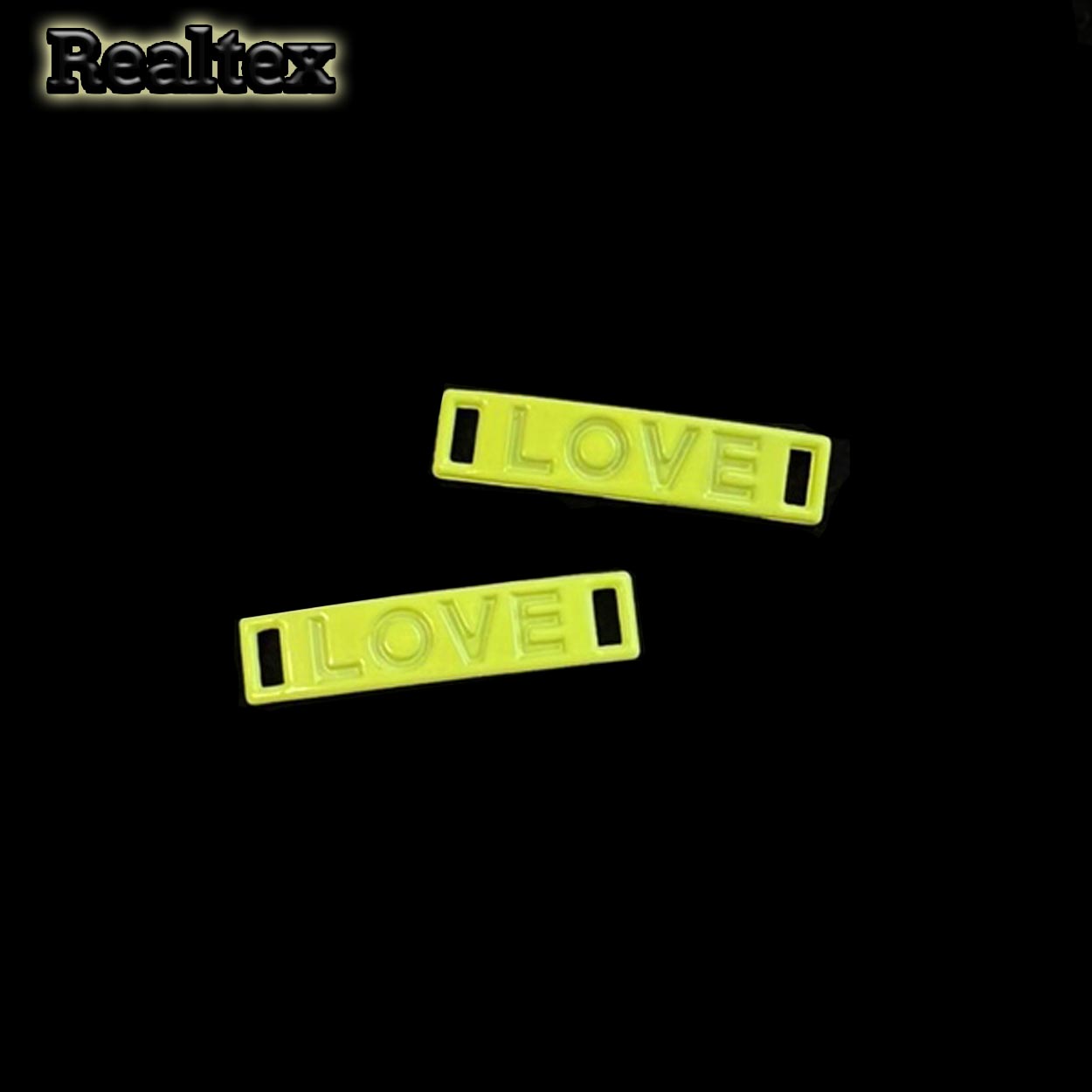Подвеска металл 4543 "LOVE" 5*30мм цв.желтый