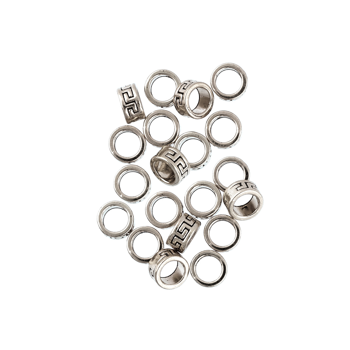 Рондель для бус "Zlatka" MRR-07 цв.01 античное серебро  