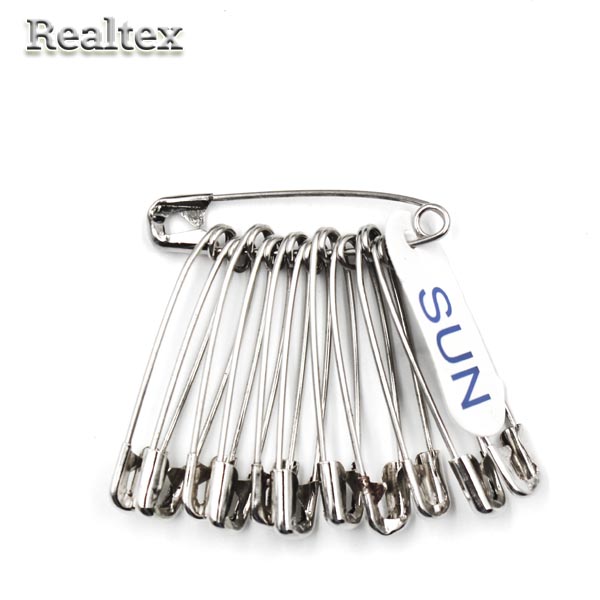 Булавки английские "Realtex" SUN №2 38мм цв.никель 