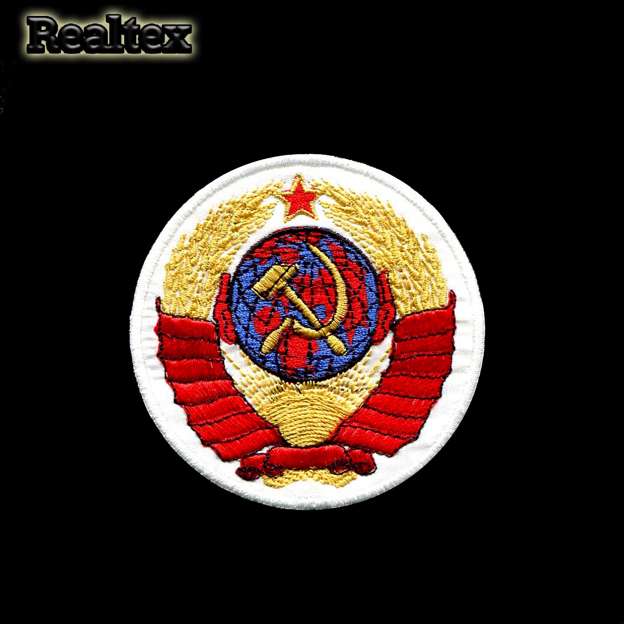 Термоаппликации 8013 "Герб СССР" цв.белый