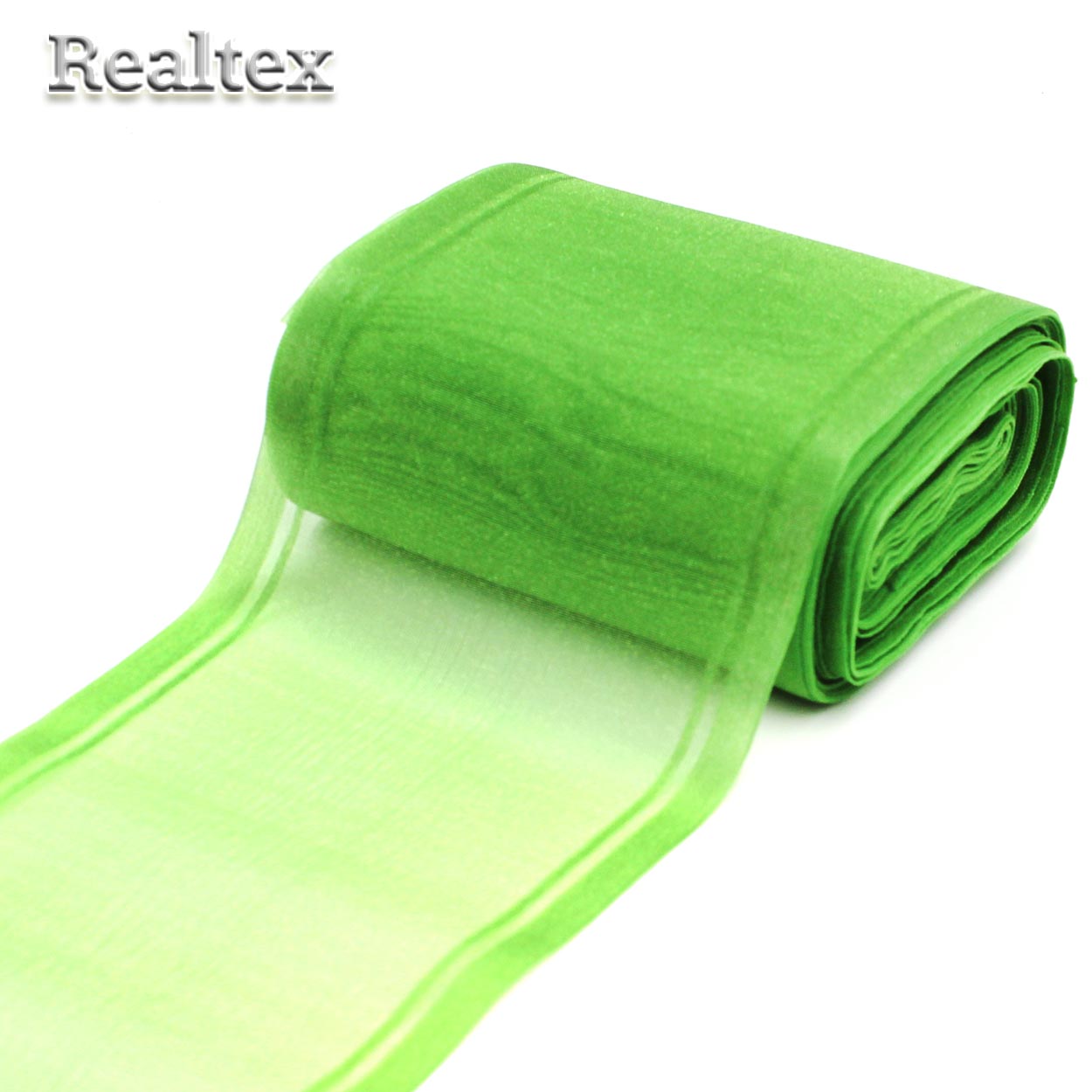 Лента капроновая 110мм с3504г17 цв.15 салатовый