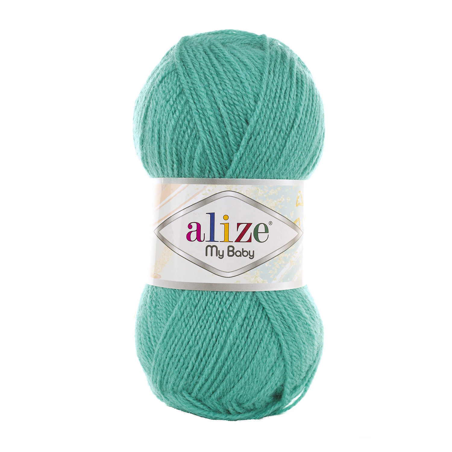 Пряжа Alize "My Baby" (0,25кг) цв.249 светлый изумруд