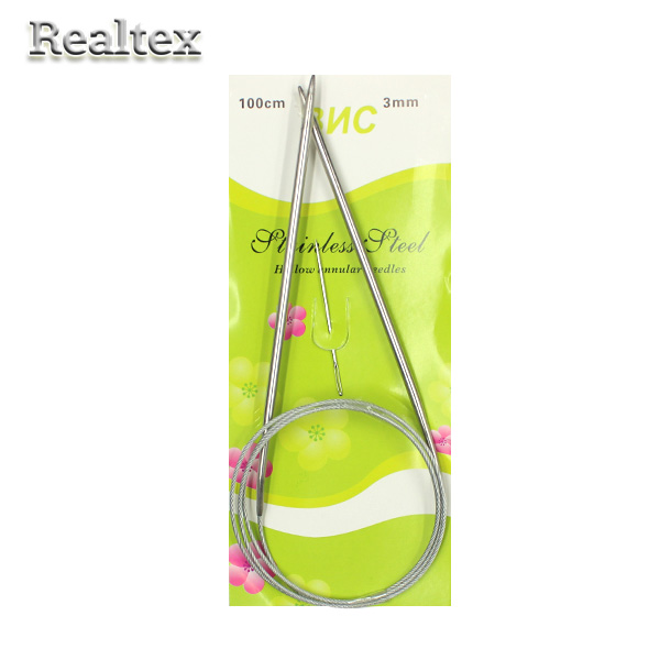 Спицы металл круговые на тросике Realtex 100см №3,0 (10шт) 