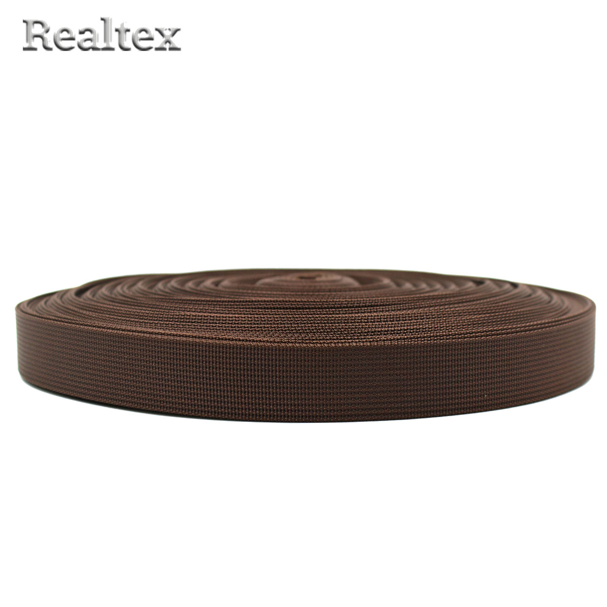  Лента ременная Realtex Premium 25мм (45,7м) цв.02 коричневый