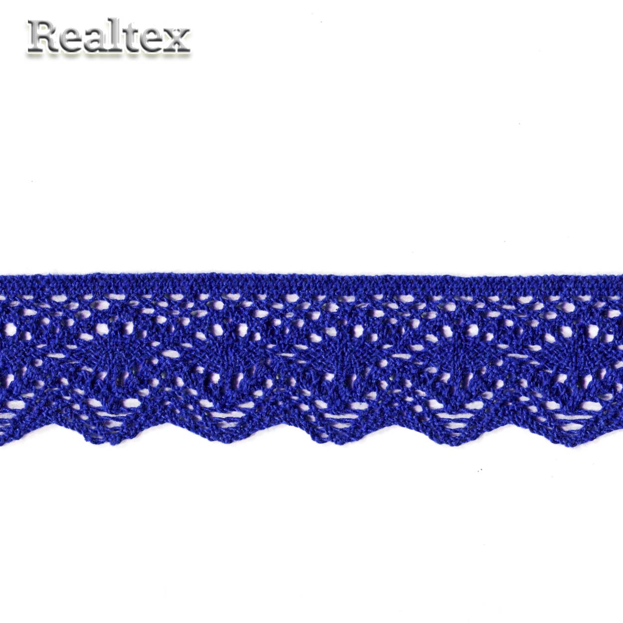 Кружево вязаное  42мм 42.01.081 цв.23 василек