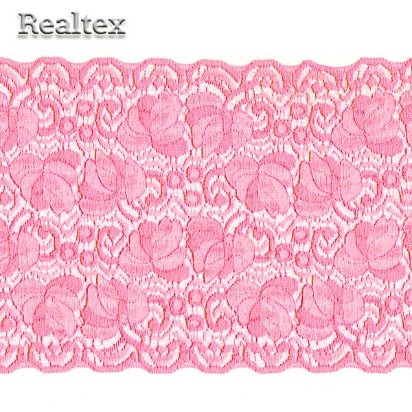 Кружево стрейч 180мм TBY-RY01 цв.розовый