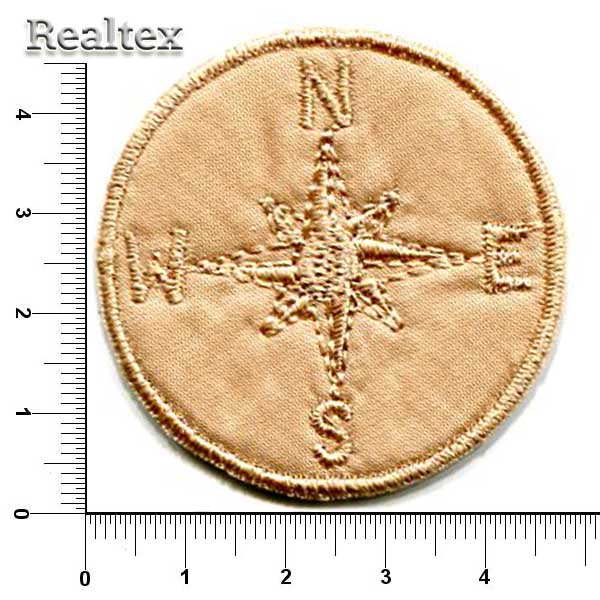 Термоаппликации 3287 "Роза ветров" цв.бежевый 