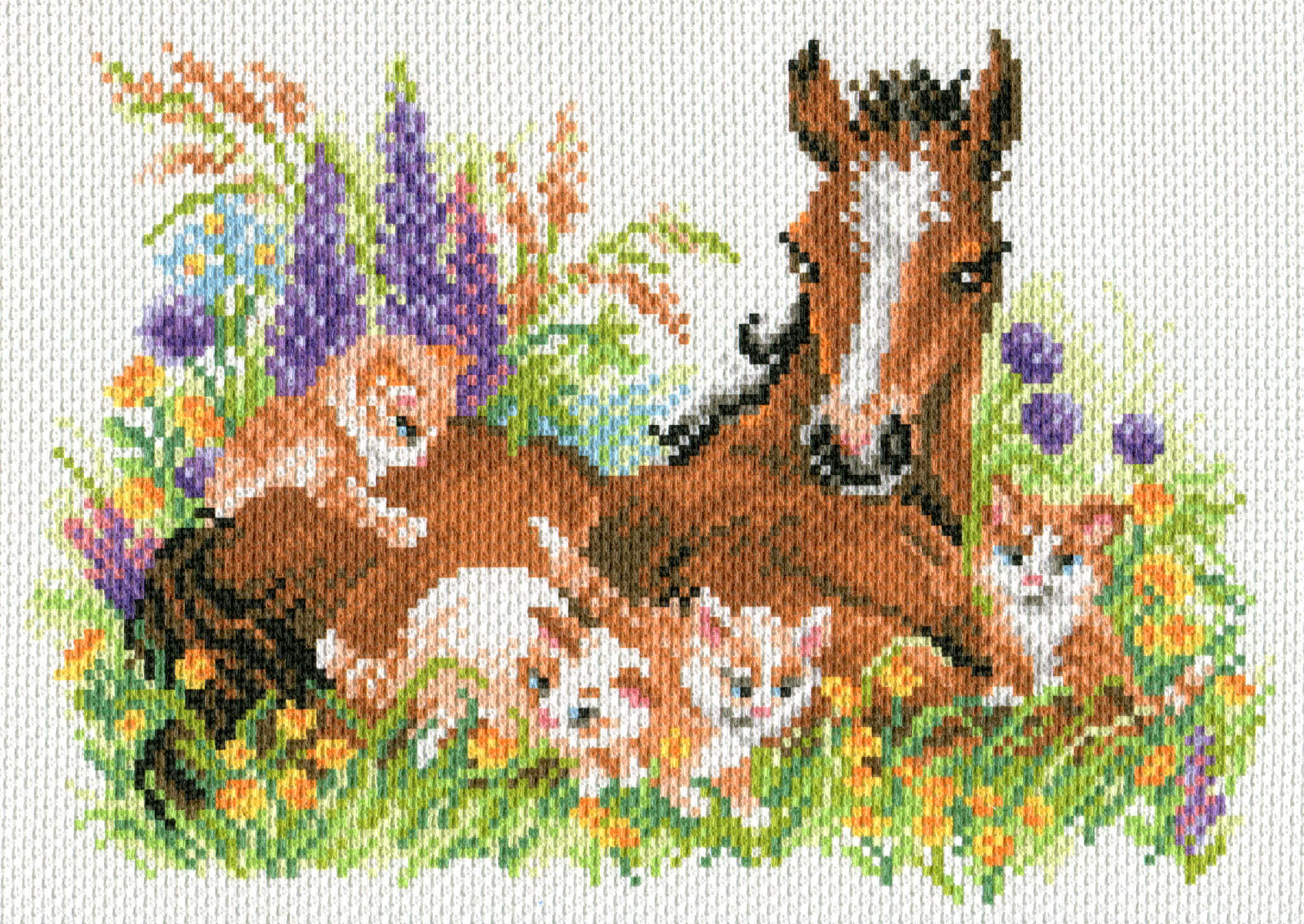 Рисунок на канве МП №1778 "Счастливое детство" 28х37см