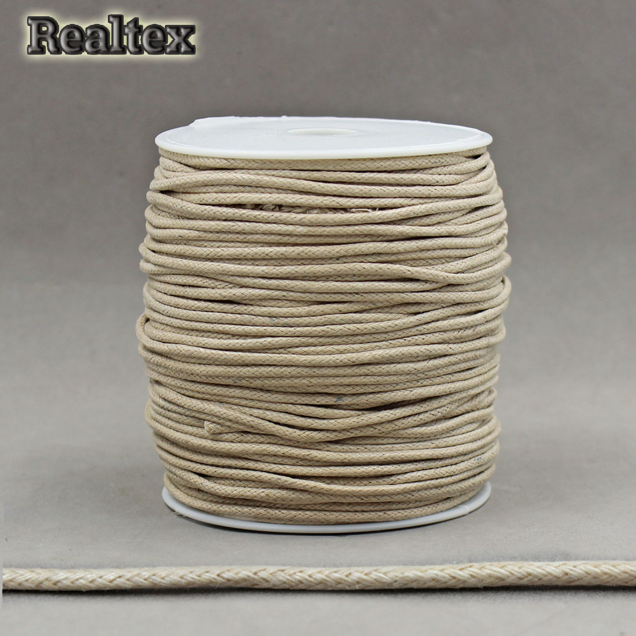 Шнур вощенный 2мм 0371-9000 цв.С098 темно-бежевый