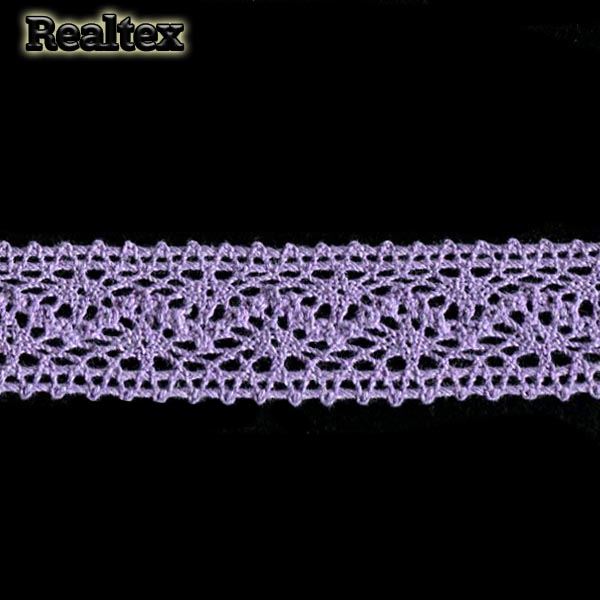 Кружево вязаное  27мм 27.01.101 цв.27 сиреневый