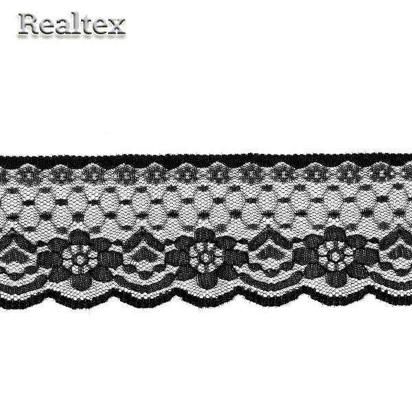  Кружево капроновое Реалтекс  65мм SG 204 цв.черный