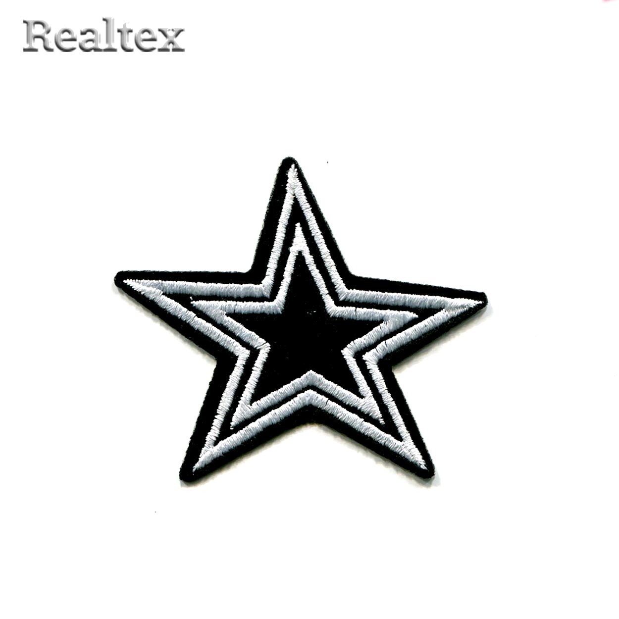  Термоаппликации Реалтекс R-2981 "Звезда" цв.черный/белый