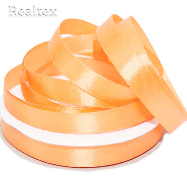 Лента атласная 12мм Realtex (32,9м) цв.184 персиковый