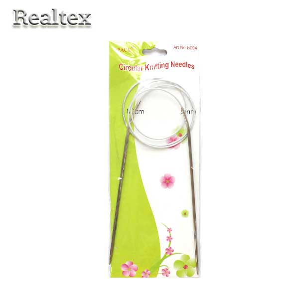 Спицы металл круговые на тросике Realtex 80см № 3,5 (10шт) 