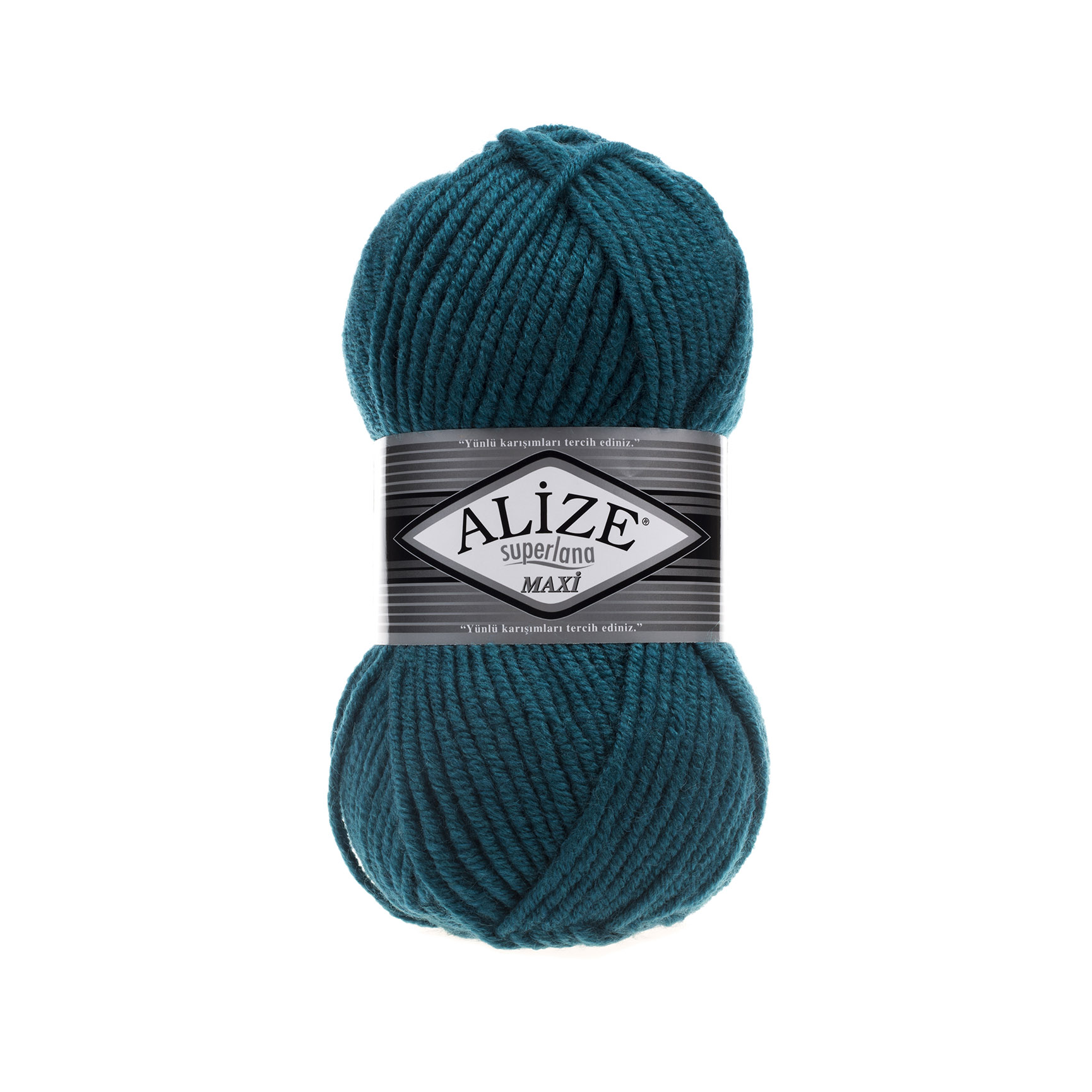 Пряжа Alize "Super Lana Maxi" (100гр) цв.212 петроль