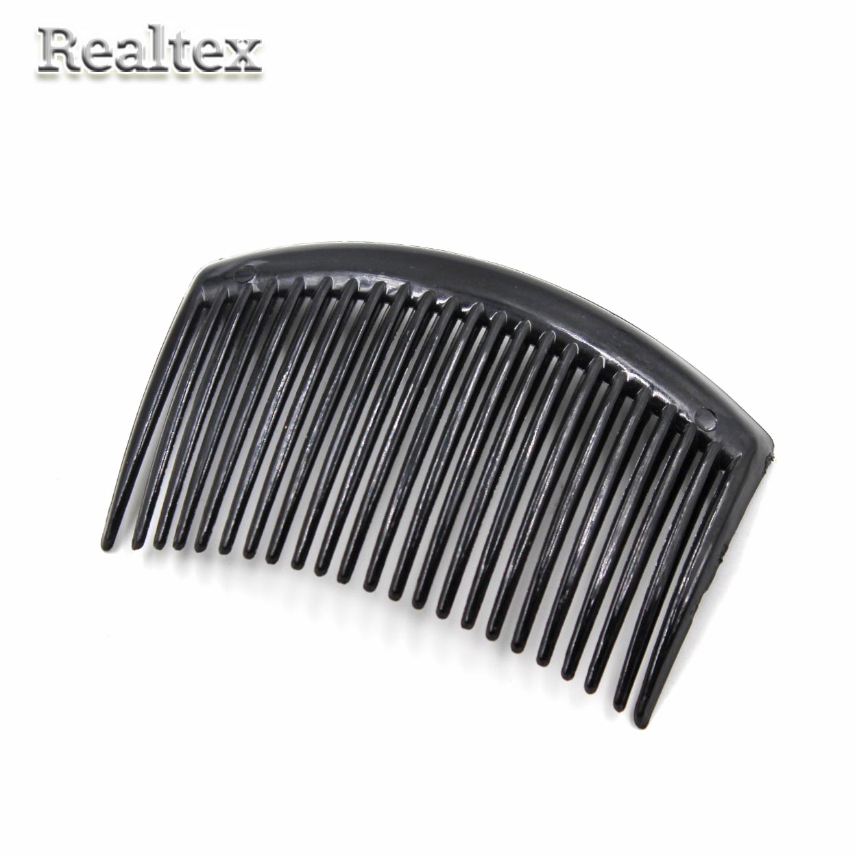 Гребень "Реалтекс" пластик.  88*52мм 23 зубчика (10шт) цв.черный