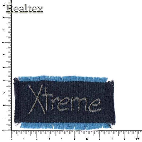 Термоаппликации джинсовые 15866Д "Xtreme" цв.мультиколор 