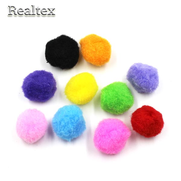 Помпоны  Realtex для рукоделия 30мм цв.микс 